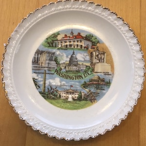 VIntage Souvenir Saucer from Washington DC