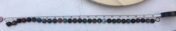Vintage Hand Knotted 14MM Fancy Jasper 18 1/2 Inc… - image 2