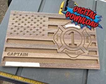 Fichiers CNC des pompiers croix de Malte drapeau des Etats-Unis : création de carbure, téléchargement numérique SVG