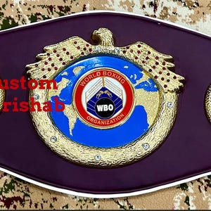 WBO World Boxing Organization Championship Belt Adult Size