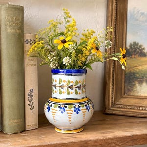 Hand Painted Talavera Vase Spanish Pottery Bud Vase