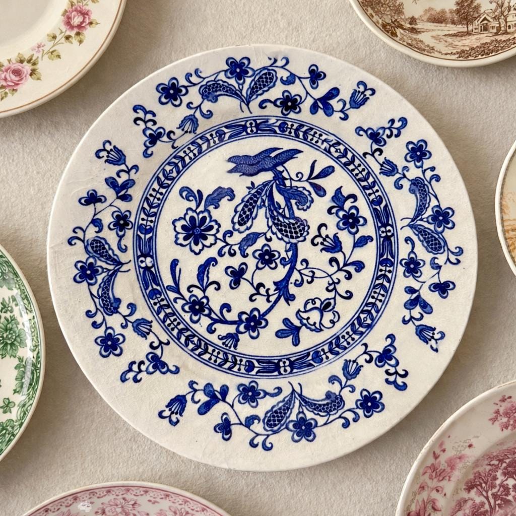 Japan Bird Plates Blue - Etsy