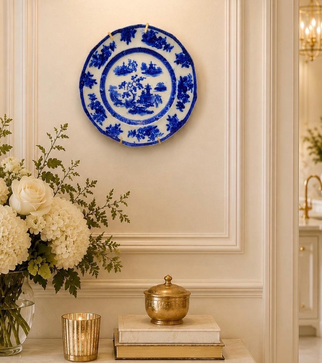 Antique Chapoo Flow Blue Plate J. Wedgwood England 8-1/8” Victorian - Etsy