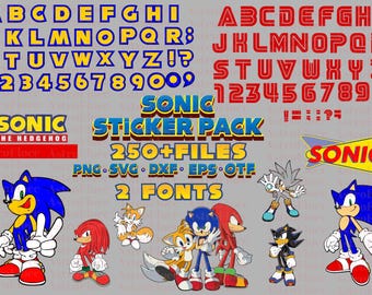Sonic Bundle, Sonic Letters Svg, Sonic Svg Laered, Sonic Font, Sonic Birthday Baby shirt Diy Svg, Baby Font Svg Letters, Sonic Shirt Diy svg
