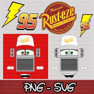 Mack Cars Face SVG png dxf eps Clipart Logo, Cars Mack Truck SVG Cartoon Clipart, Cars Sublimation McQueen Logo Decal Bumper Mack (Digital)