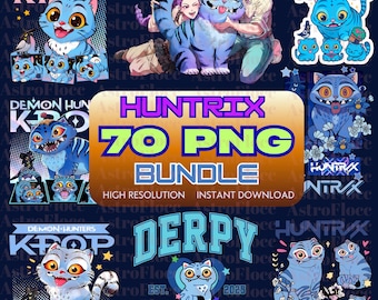 Huntrix Kpop Demon Hunters Tiger Clipart、Derpy Tiger PNG、Kpop