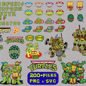 Ninja Turtles SVG Bundle, Ninja Turtles SVG PNG Clipart Bundle, Ninja Turtles Layered svg Bundle, donatello, raphael, leonardo, michelangelo