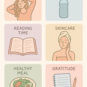 Self-Care Planner Printable | Daily & Weekly Wellness Journal | Mental Health Digital Planner |  Self Love Tracker PDF