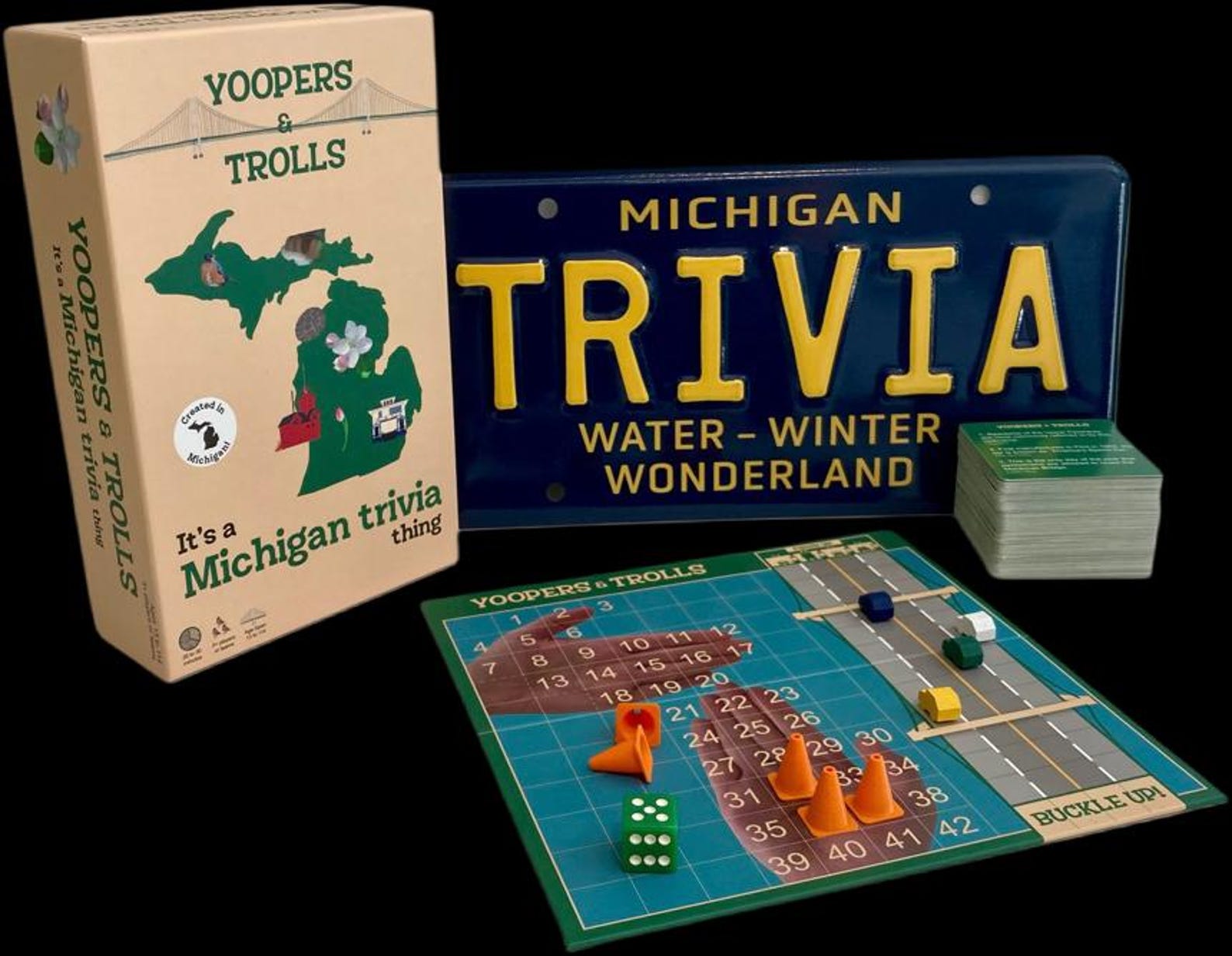 Michigan Trivia Michigan Trivia Board Game: Yoopers & Trolls - Made in Michigan - Etsy