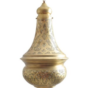 Marokańska lampa wisząca z mosiądzu, ręcznie robiona, orientalna lampa sufitowa, boho, islamska, luksusowa dekoracja domu, wiele rozmiarów