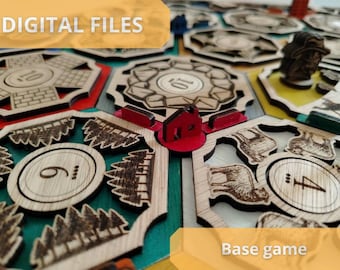 Custom made Catan Board game - laser cut file -  Digital Download (.ai / .svg / .dxf)