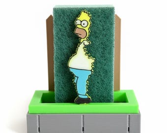 Porta Spugna da Cucina Ispirato a Homer Simpson – Regalo Divertente per Fan dei Simpson