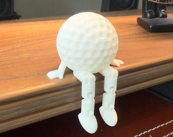 3D gedruckte Golfball Figur | Golfspieler Schreibtisch Dekoration