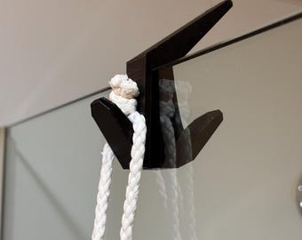 Moderne Über-den-Glas-Duschhaken | Badezimmer Handtuch & Handtuchhalter | Kein Bohren Erforderlich