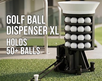 Golf Ball Dispenser XL | Gravity Feed Tray for Simulators, Backyard Nets