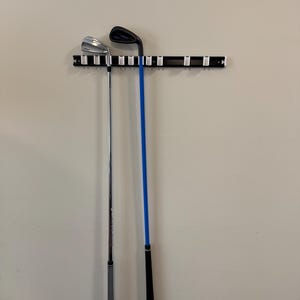 Wall Mount Golf Club Holder Rack – Organizer for Irons, Wedges & Trainers