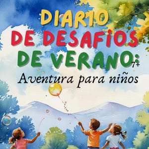 Diario de Desafíos de Verano: Aventura para niños | Actividades divertidas en PDF | Libro digital educativo | Por autora de Ucrania