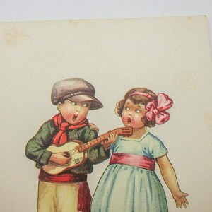 Cartoline antiche con coppie di bambini, cartoline d'epoca illustratore Collino, cartoline vintage da collezione epoca aani '30, Collino immagine 9
