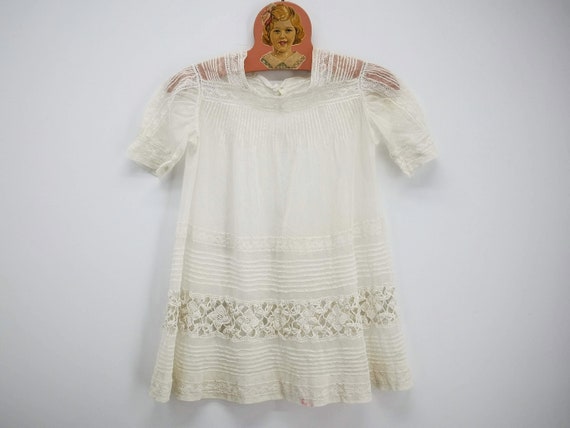 Antique French dress for baby, Edwardian era dres… - image 1