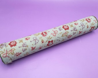 Antique French Fabric Knitting Needle Case – Floral Textile Box, 1950s