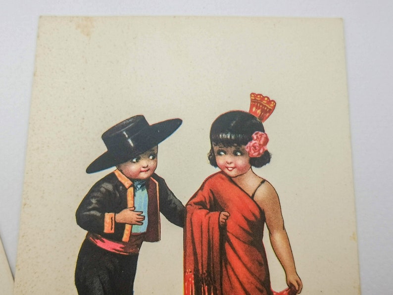 Cartoline antiche con coppie di bambini, cartoline d'epoca illustratore Collino, cartoline vintage da collezione epoca aani '30, Collino immagine 7