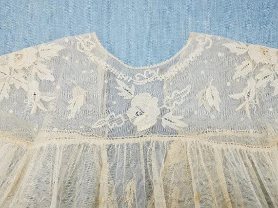 Antique French dress for baby, Edwardian era baby… - image 2