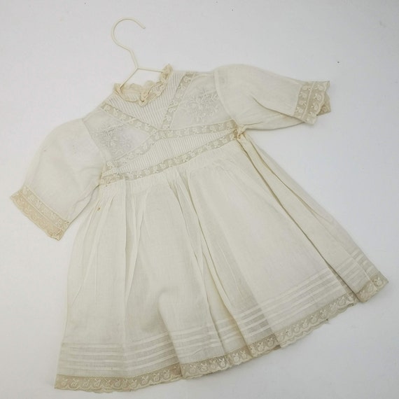 Antique French dress for baby, Edwardian era baby… - image 3