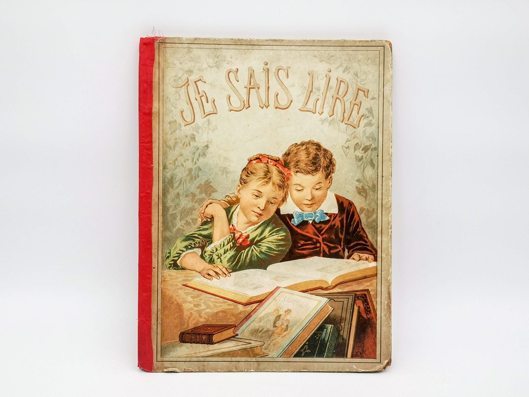 Antique French Children Book Je Sais Lire Victorian Era Etsy