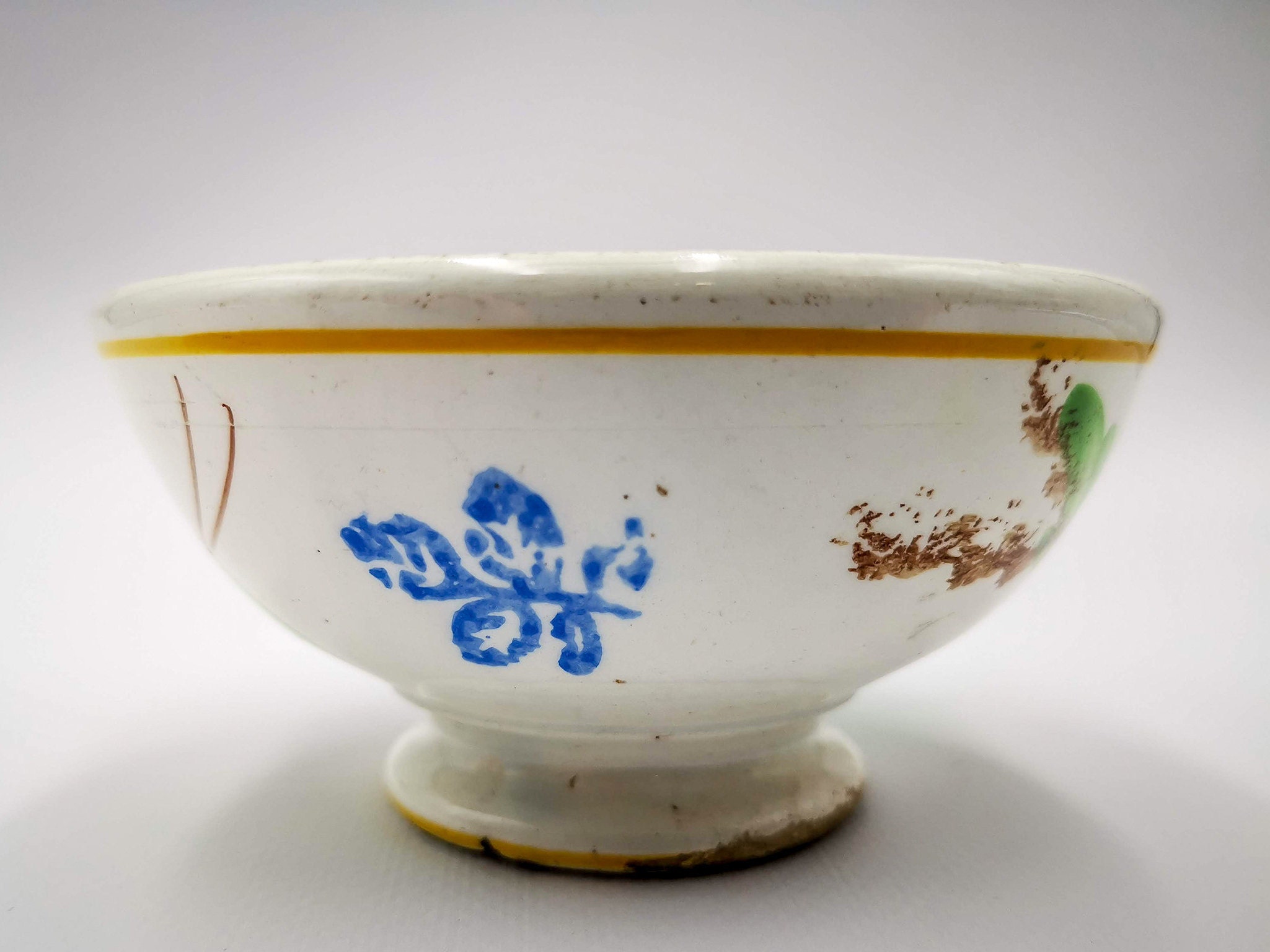 Antike französische Cafè au lait Schale kleine Größe Schale Etsy.de