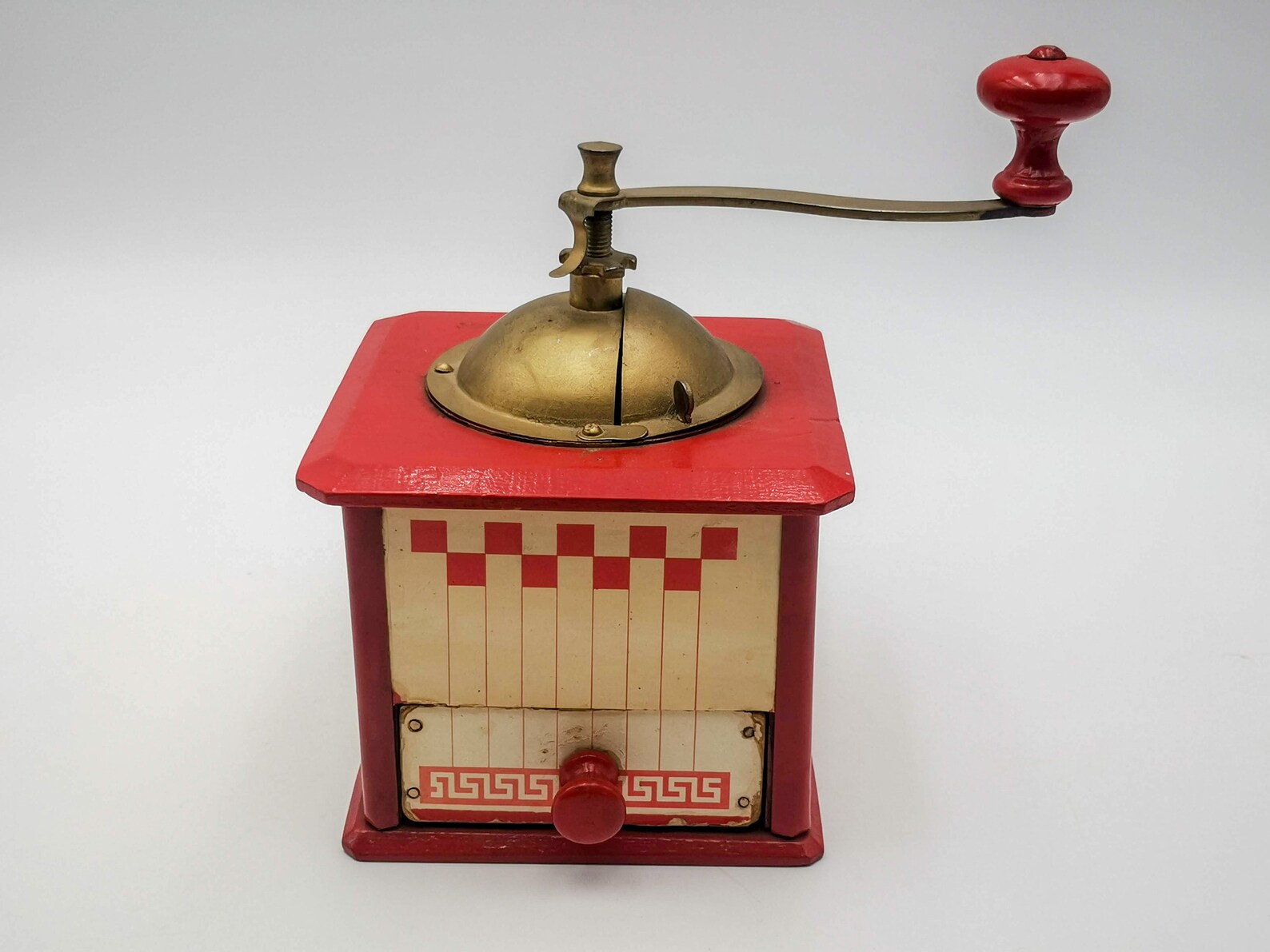 Antique French Coffee Grinder Lithographed Coffee Grinder Etsy