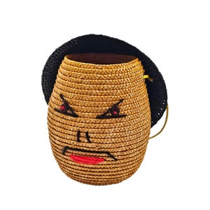 Small 1940s French novelty basket purse in excellent condition