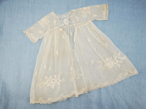 Antique French dress for baby, Edwardian era baby… - image 7