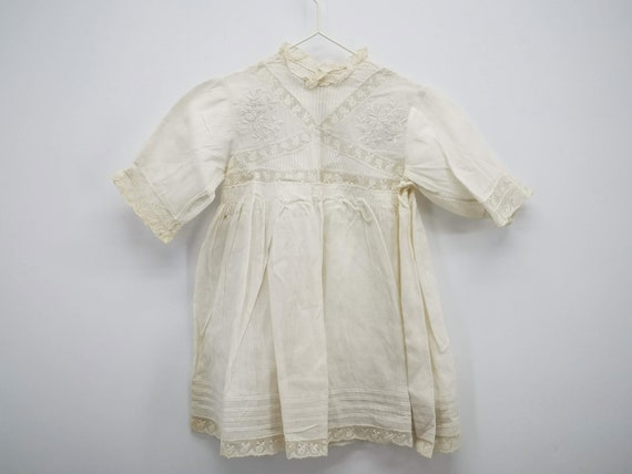 Antique French dress for baby, Edwardian era baby… - image 1