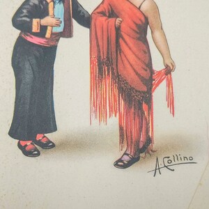 Cartoline antiche con coppie di bambini, cartoline d'epoca illustratore Collino, cartoline vintage da collezione epoca aani '30, Collino immagine 8