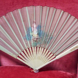 Details about Set of two paper wooden hand fans French inspired pink and black Details about Set of two paper wooden hand fans French inspired pink and black