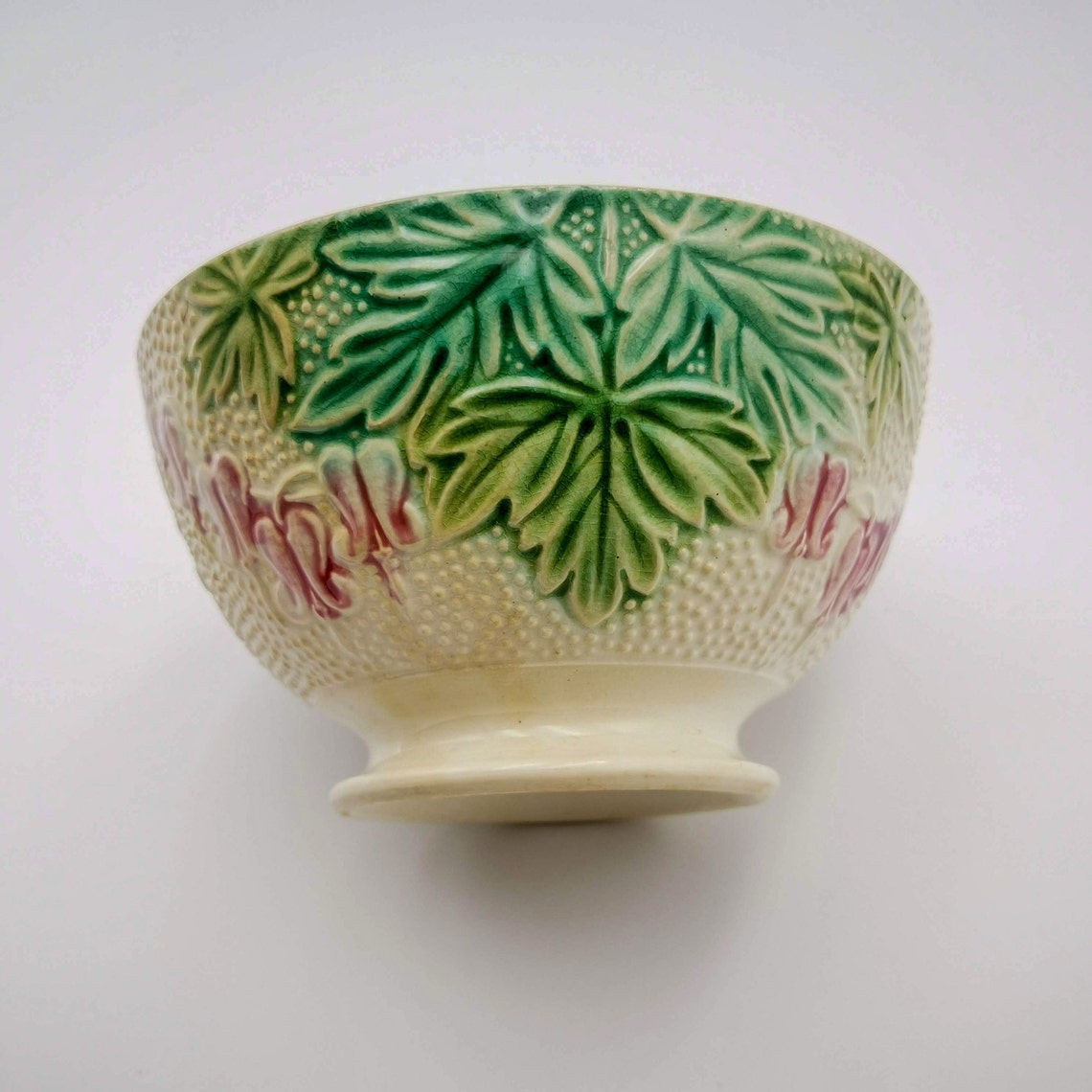 Antique French Cafè Au Lait Bowl Majolica Pink Laburnum - Etsy