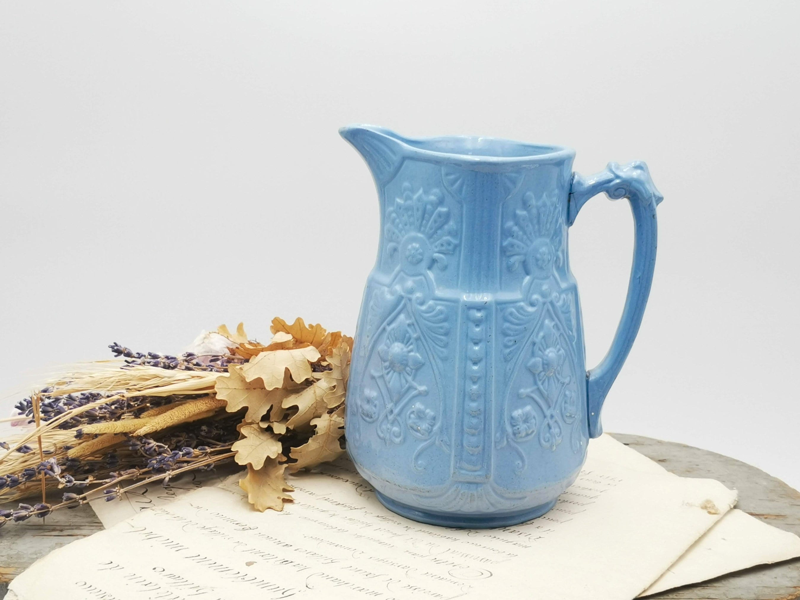 フランスアンティーク　ピューター製　ピッチャー　ジャグ　ポット　花器　ブロカント フランスアンティーク ピューター製 ピッチャー ジャグ ポット