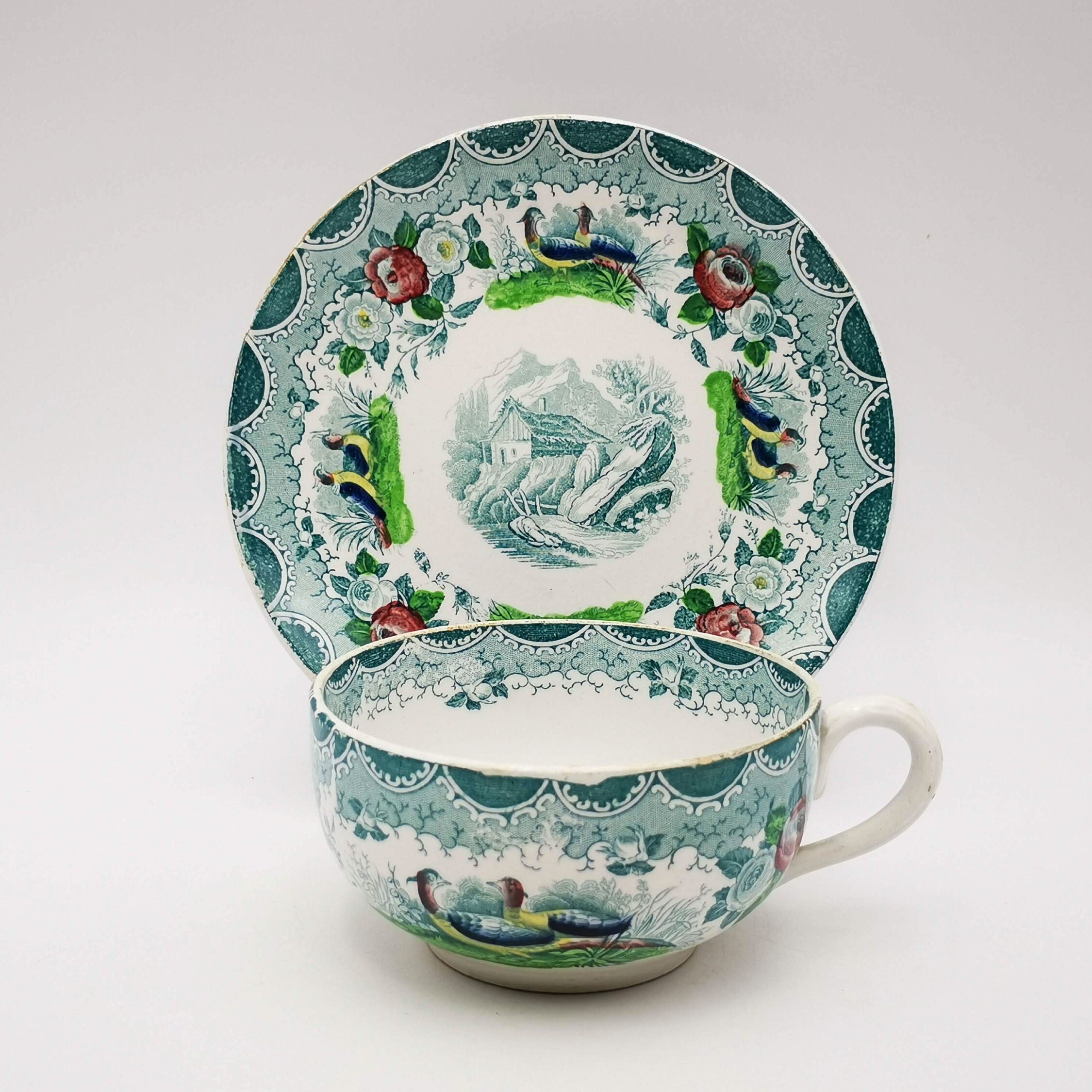 Sarreguemines teacup - Etsy 日本