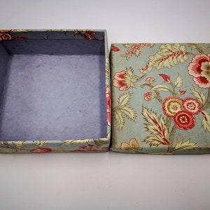 Antique FRENCH FABRIC Box Boudoir Box With Indienne Fabric - Etsy