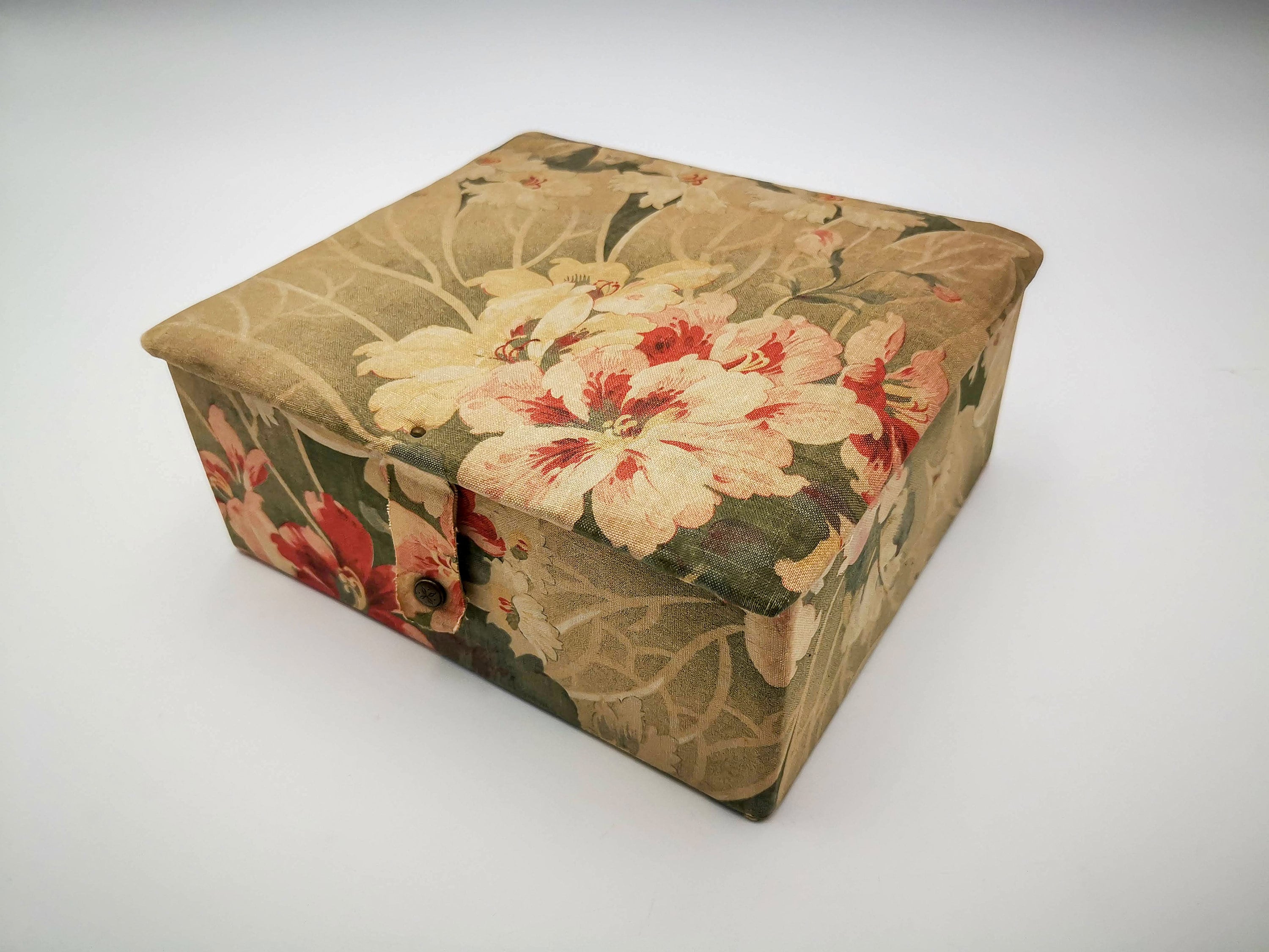 Floral Fabric Box .