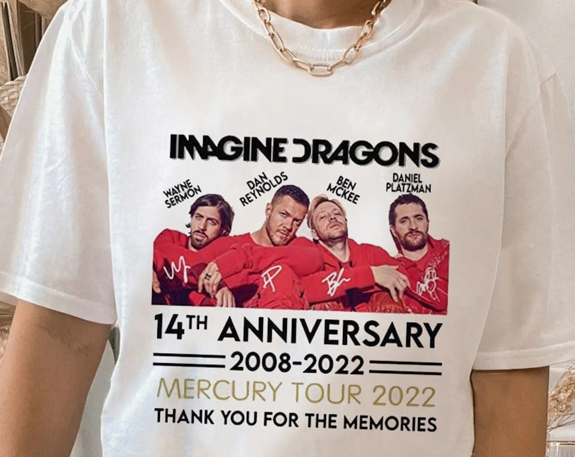 Discover Thank You For The Memories Imagine Dragons Tour T-Shirt