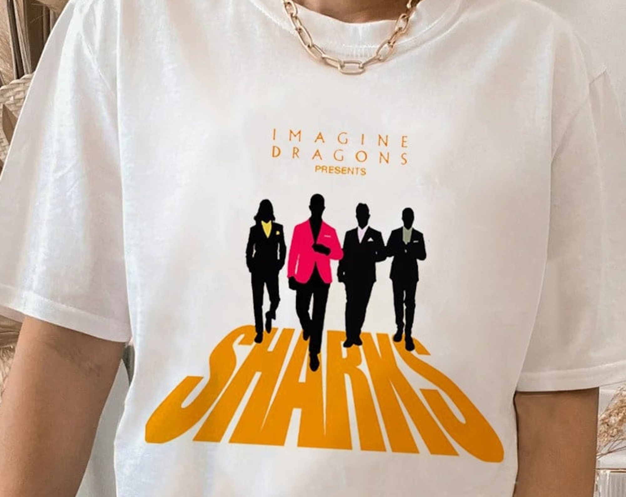 Imagine Dragons Band Sharks T-Shirt Imagine Dragons Band Sharks T-Shirt