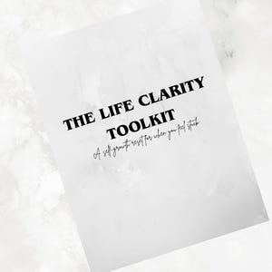The Life Clarity Toolkit – Self-Growth Journal PDF | Printable Workbook for Life Reset & Personal Development