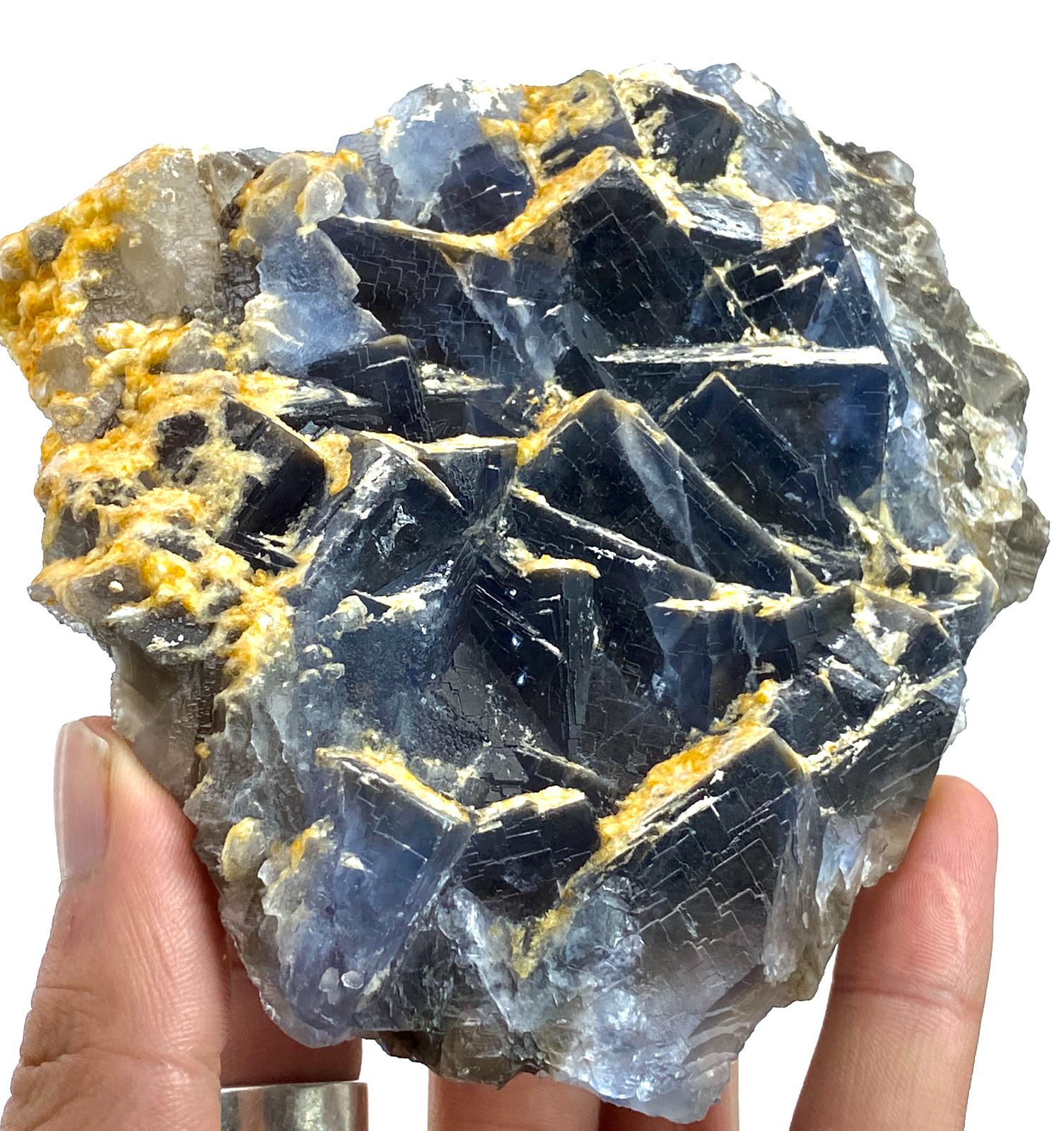 794グラム 極めて希少なユニークなカラートップキュービックブルー