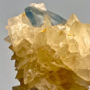 59:G Extremely Rare Unique Top Quality Natural Celestine with calcite Specimen Crystal From Afghanistan Origin Display/Minerals Collection