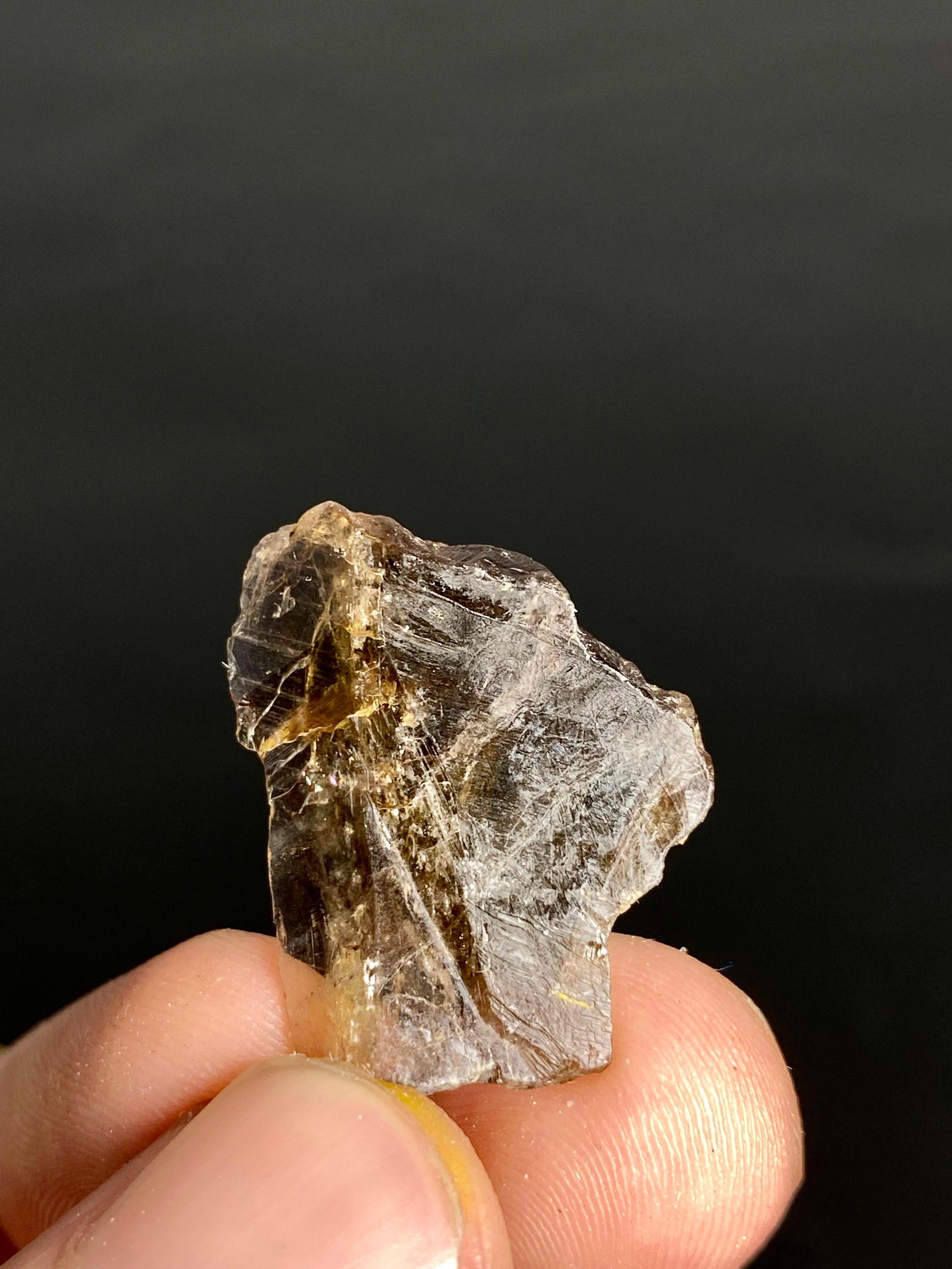 Rare Color Change Axinite Crystal: Red, Pink, Blue Clear Gemstone