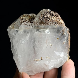 132:Gram Extremely Rare Top Clear Quartz With Brookite Crystal SPECIMEN From Pakistan