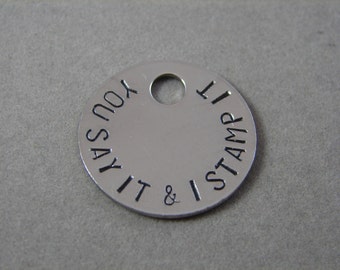 Stainless Steel Tag 1 inch