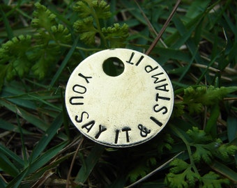 Brass Tags 1 inch