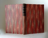 Vintage Book 1954 Cyrano De Bergerac Edmond Rostand Pierre Brissaud Illustrator Slipcover Decorative 5 Act Play Marbled Hardcover Library